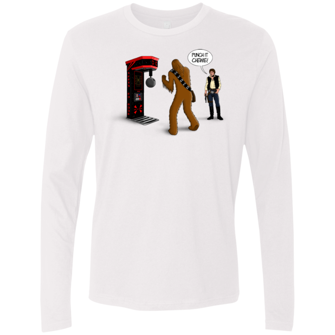 Punch It Chewie Men's Premium Long Sleeve