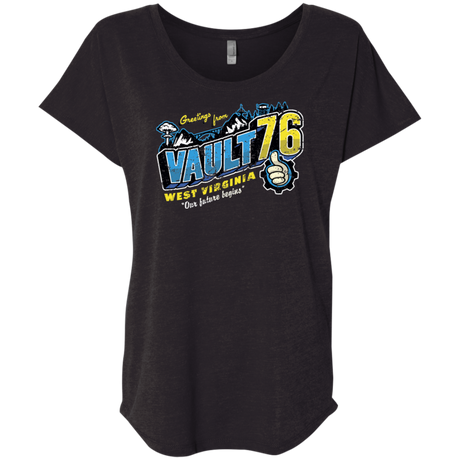 Greetings from WV Vault Triblend Dolman Sleeve