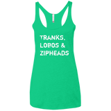 Tranks Lobos Zipheads Women's Triblend Racerback Tank