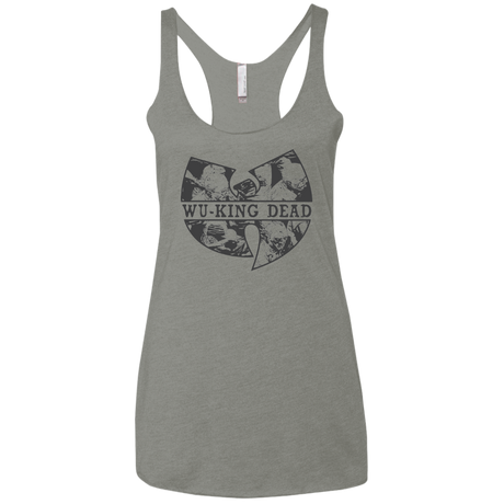 WU KING DEAD Women's Triblend Racerback Tank