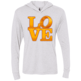 LOVE Lotr Ring Triblend Long Sleeve Hoodie Tee
