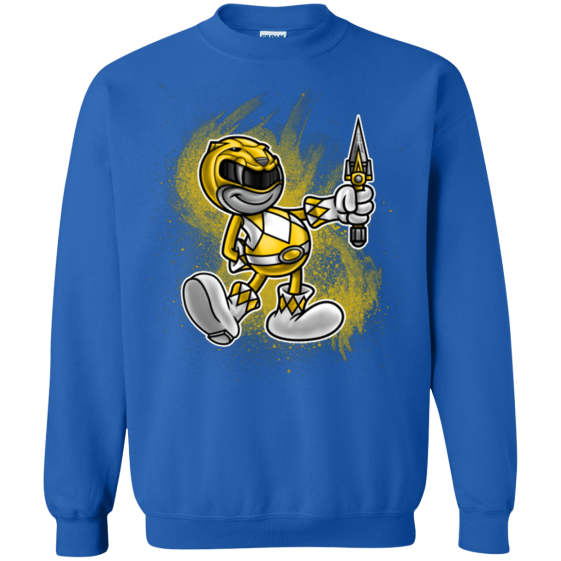 Yellow Ranger Artwork Crewneck Sweatshirt