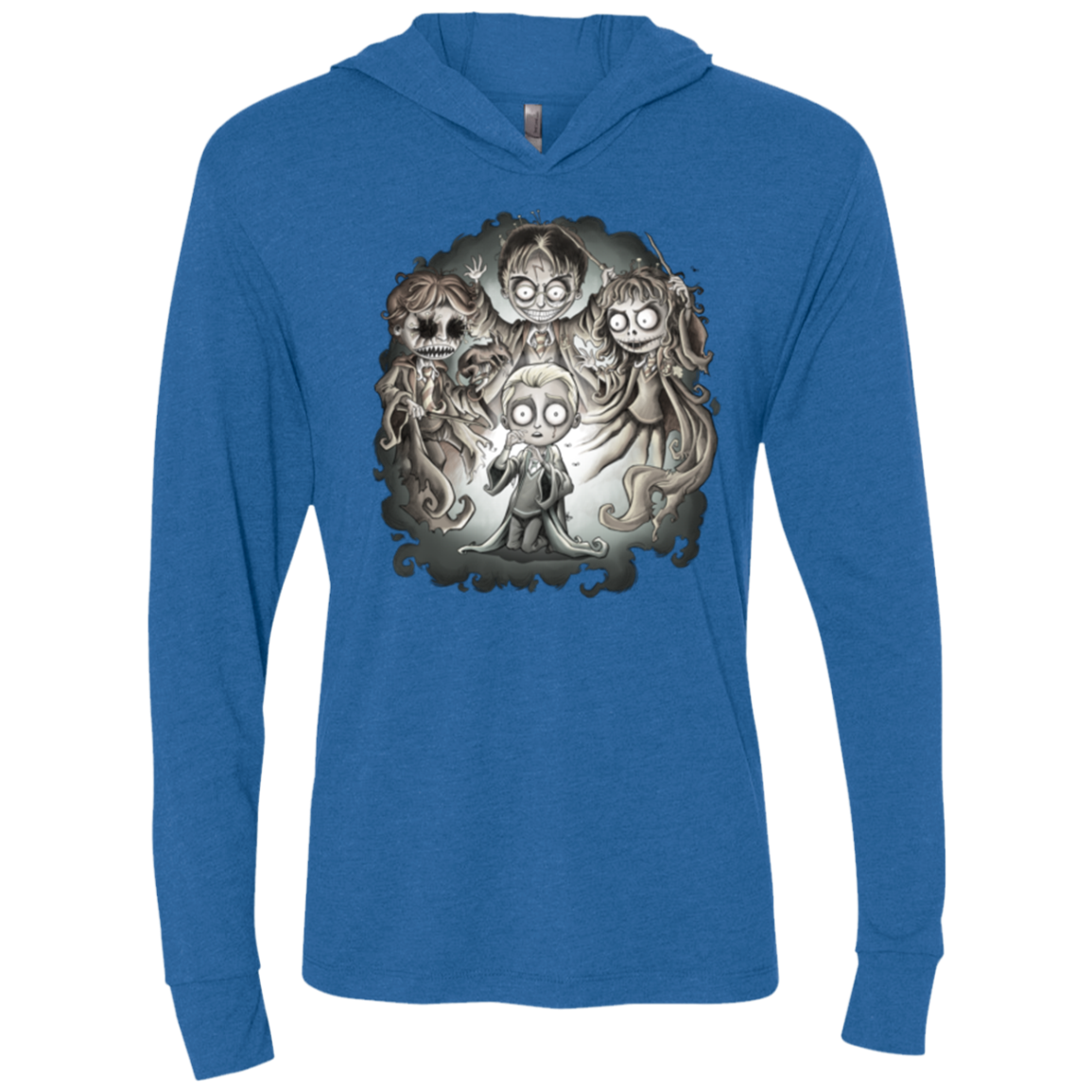 Dracos Nightmare Triblend Long Sleeve Hoodie Tee