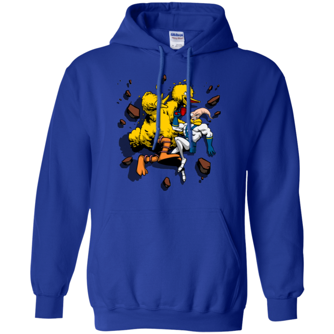 Big Bird and Worm Pullover Hoodie