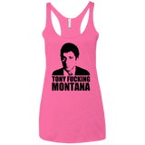 Tony Fucking Montana Women's Triblend Racerback Tank