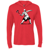 Kratos Banksy Triblend Long Sleeve Hoodie Tee