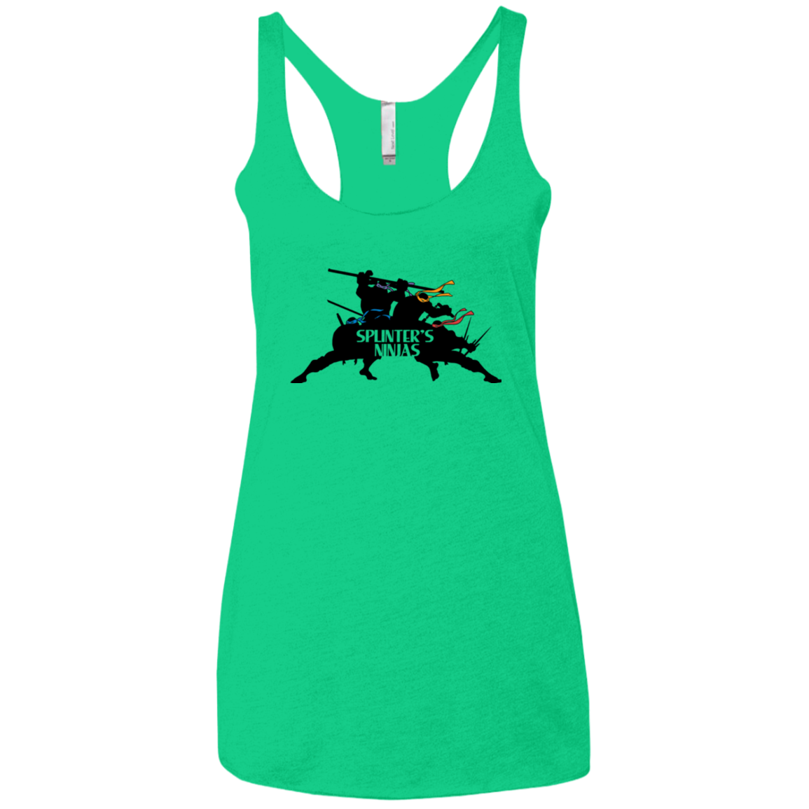 Splinters Ninjas Women's Triblend Racerback Tank