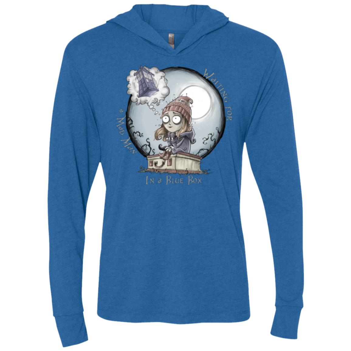 The Girl Who Waited Triblend Long Sleeve Hoodie Tee