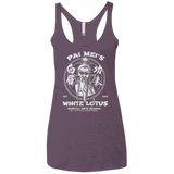 White Lotus Women's Triblend Racerback Tank