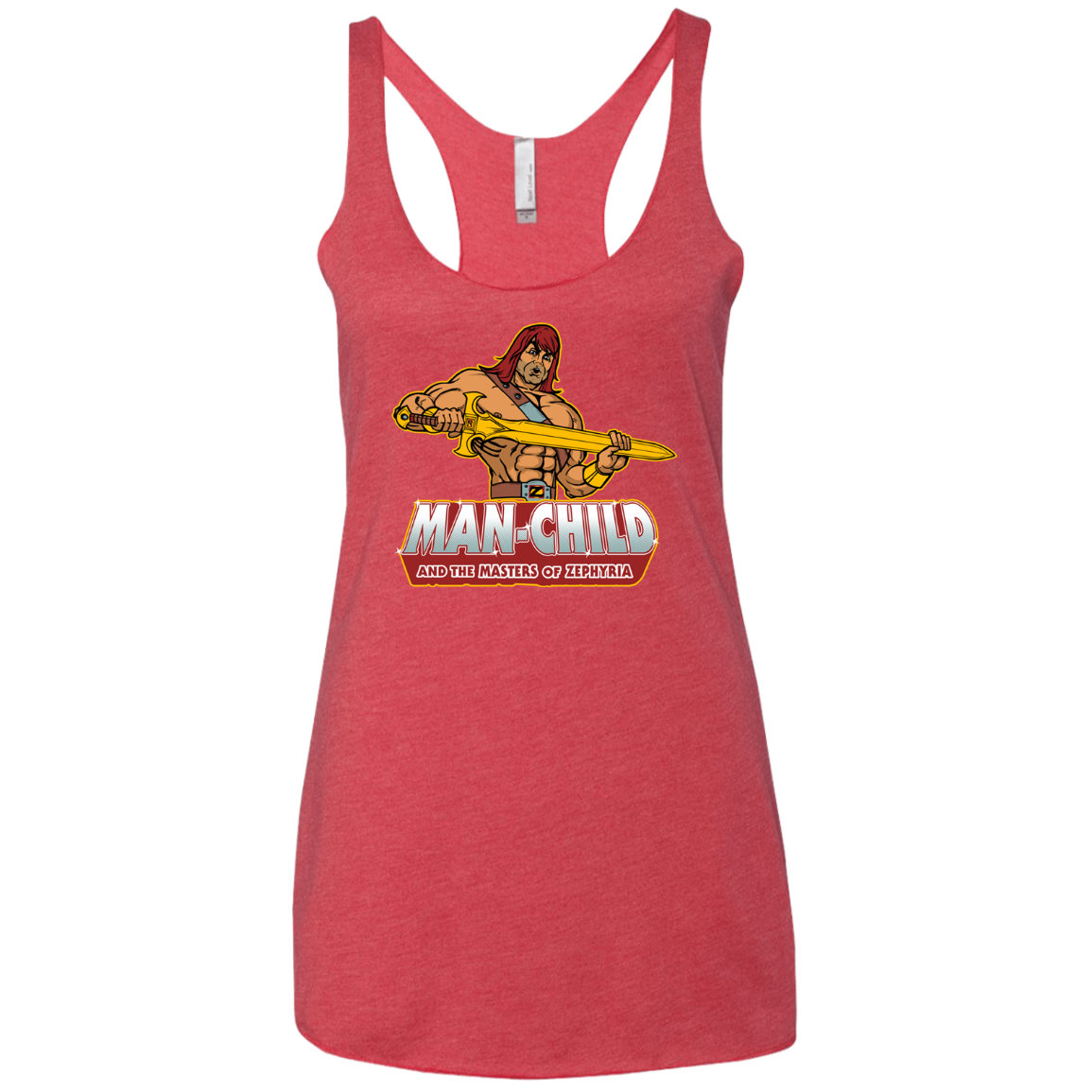 Man Child Women's Triblend Racerback Tank