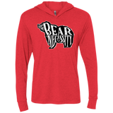 The Bear Necessity Triblend Long Sleeve Hoodie Tee