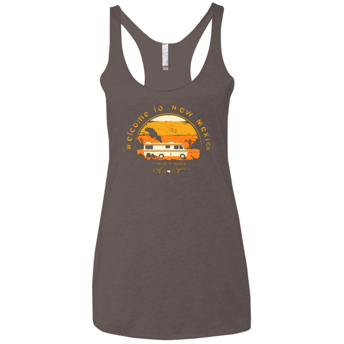 Welcome to New Mexico Women's Triblend Racerback Tank