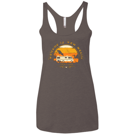 Welcome to New Mexico Women's Triblend Racerback Tank