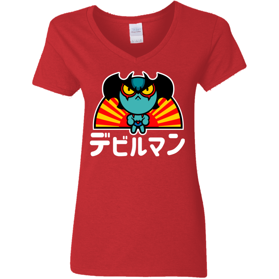 ChibiDebiruman Women's V-Neck T-Shirt