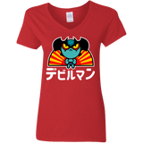 ChibiDebiruman Women's V-Neck T-Shirt