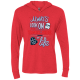 Dark Side of Life Triblend Long Sleeve Hoodie Tee