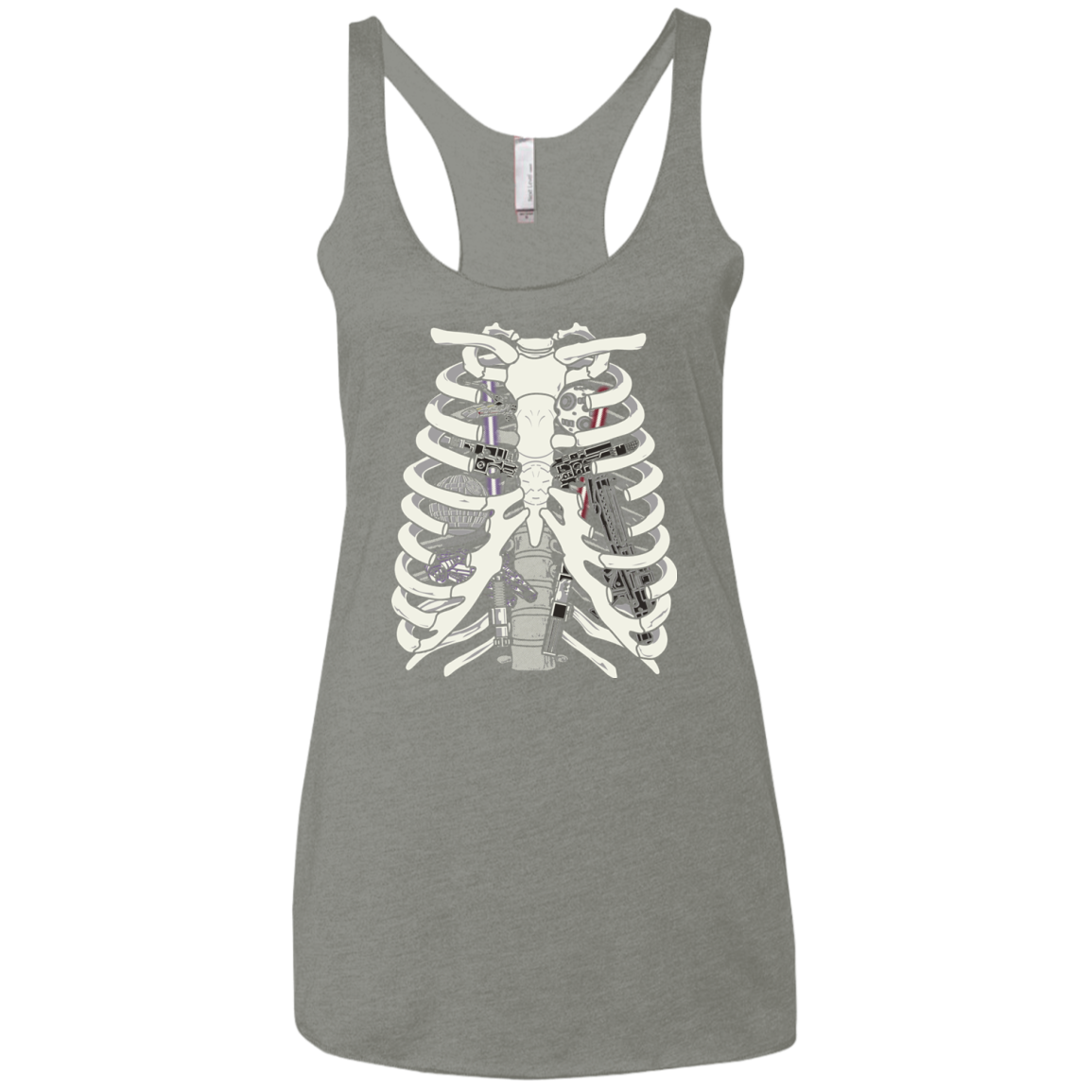 Anatomy of a Galaxy Far Away Women's Triblend Racerback Tank