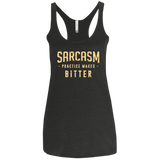 PRACTICE MAKES BITTER Women's Triblend Racerback Tank