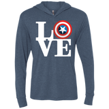 Captain's Love Triblend Long Sleeve Hoodie Tee