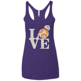 Love Droids Women's Triblend Racerback Tank