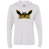 Black Lodge Owls Triblend Long Sleeve Hoodie Tee