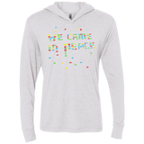 We came in peace Triblend Long Sleeve Hoodie Tee