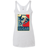 Sugar Powerpuff Women's Triblend Racerback Tank