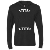 Tits Triblend Long Sleeve Hoodie Tee
