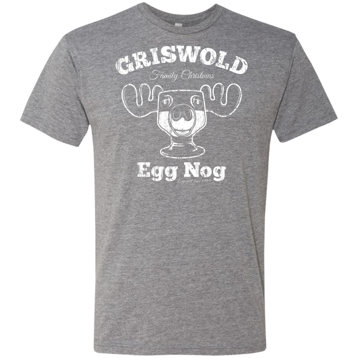 Griswold Christmas Egg Nog Men's Triblend T-Shirt