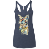Heroes of Lylat Star Fox Women's Triblend Racerback Tank