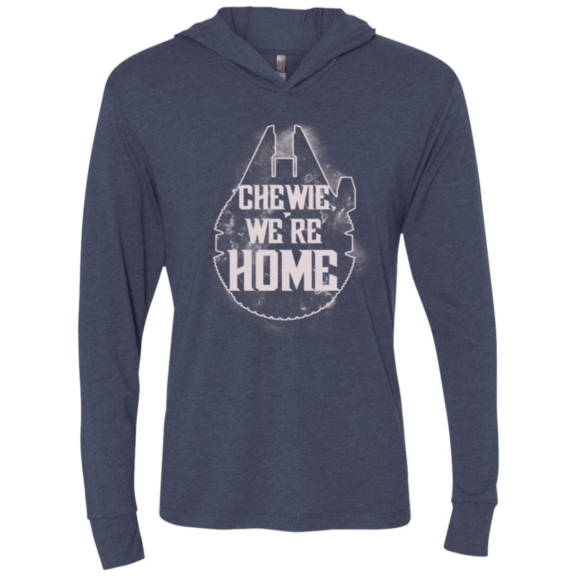 We're Home Triblend Long Sleeve Hoodie Tee