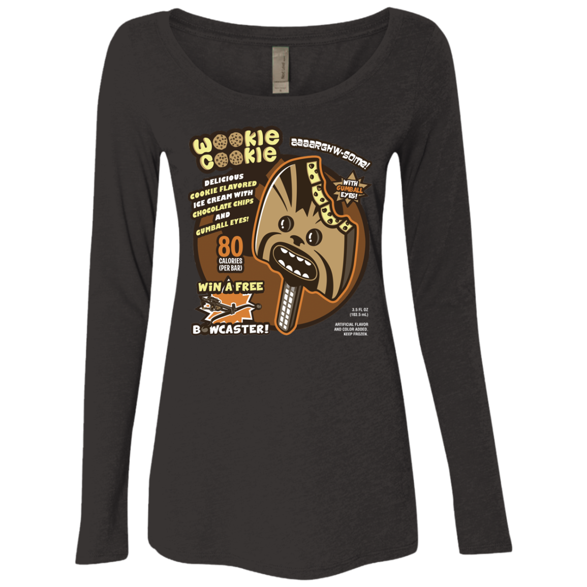 Wookie Cookie Women's Triblend Long Sleeve Shirt