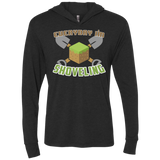 Everyday Shoveling Triblend Long Sleeve Hoodie Tee