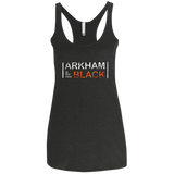 Arkham Black Women's Triblend Racerback Tank