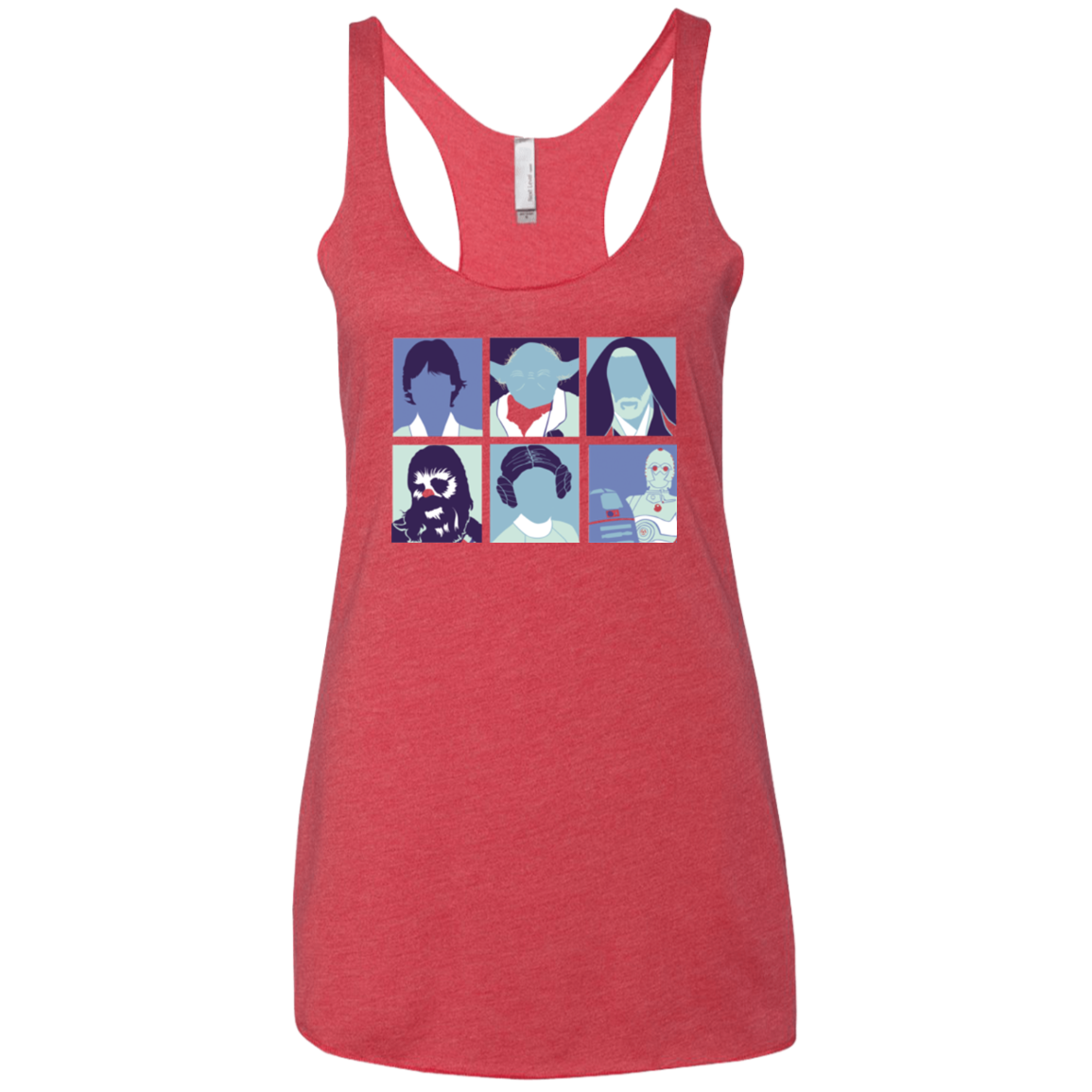 Wars pop Women's Triblend Racerback Tank