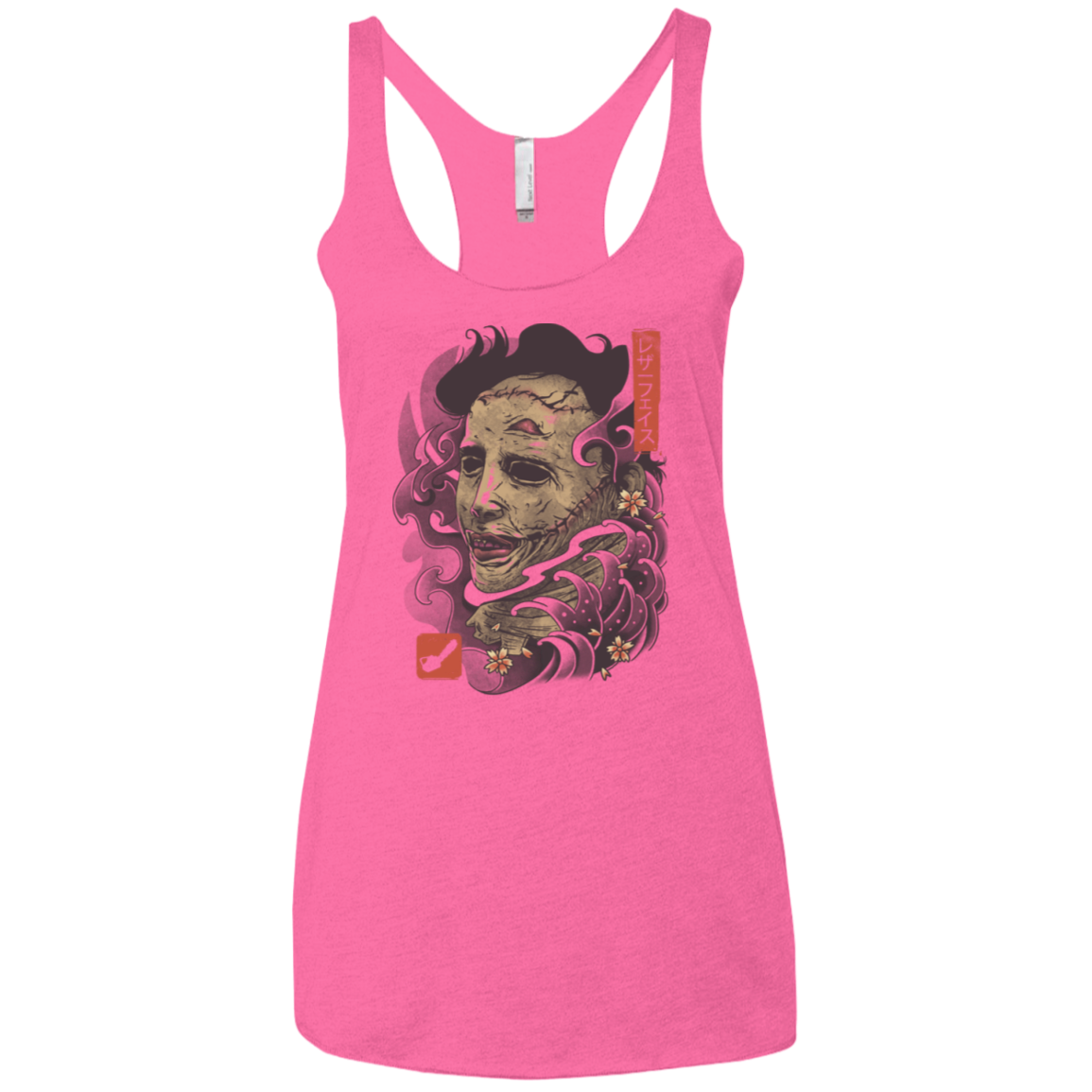 Oni Leather Mask Women's Triblend Racerback Tank