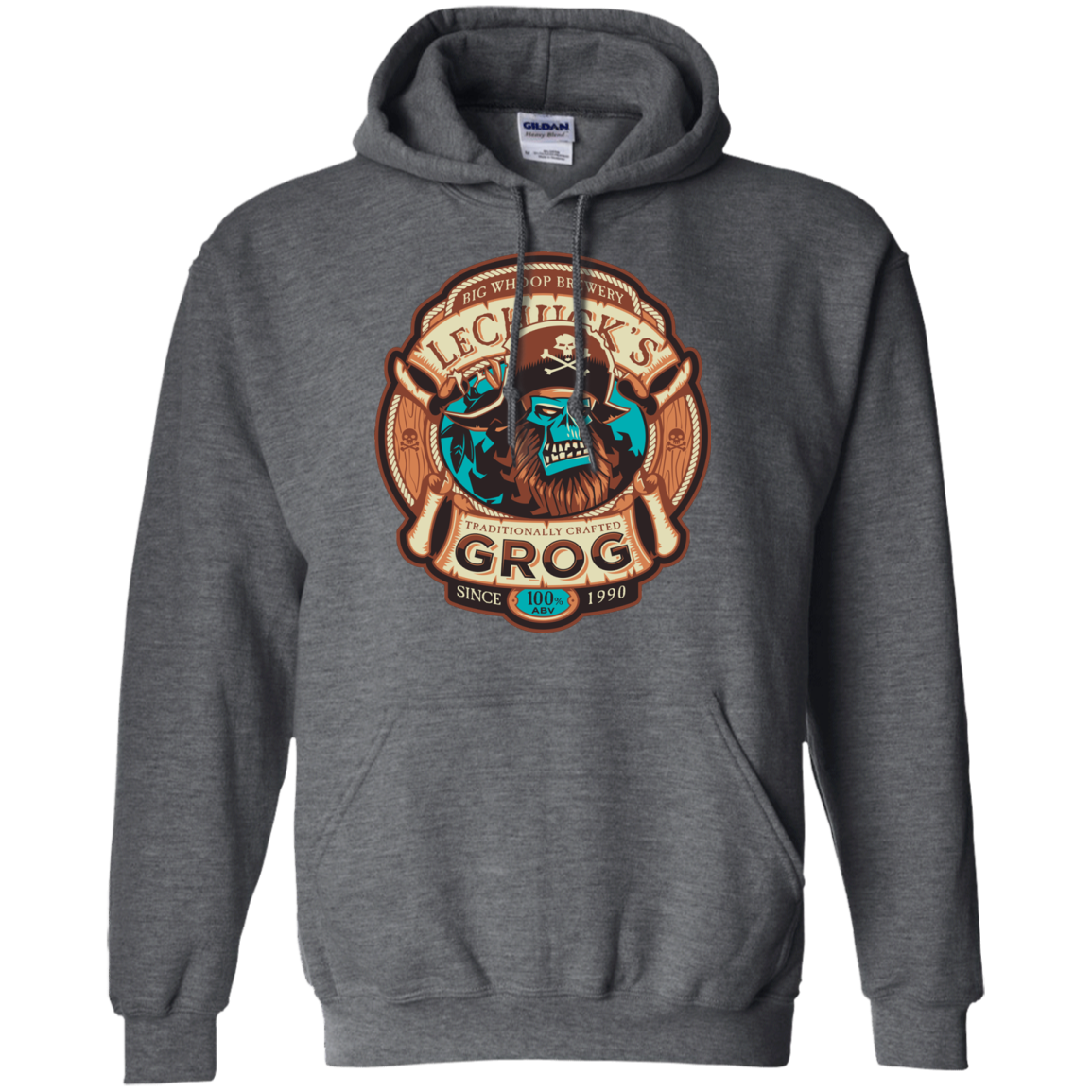 Ghost Pirate Grog Nmns Pullover Hoodie