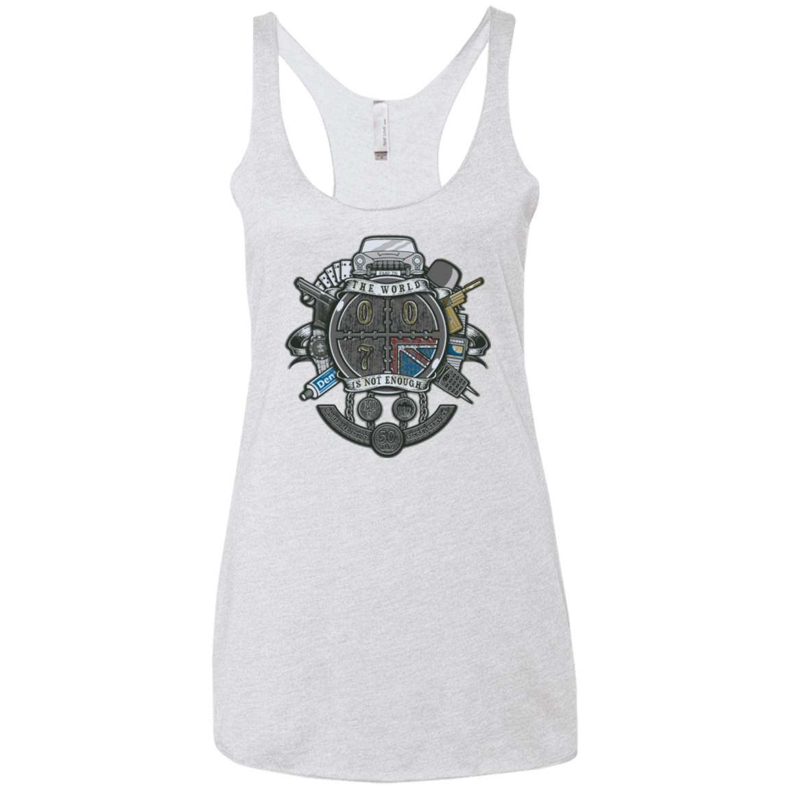 British Spy Crest Women's Triblend Racerback Tank