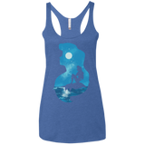 Mermaid Portrait Women's Triblend Racerback Tank