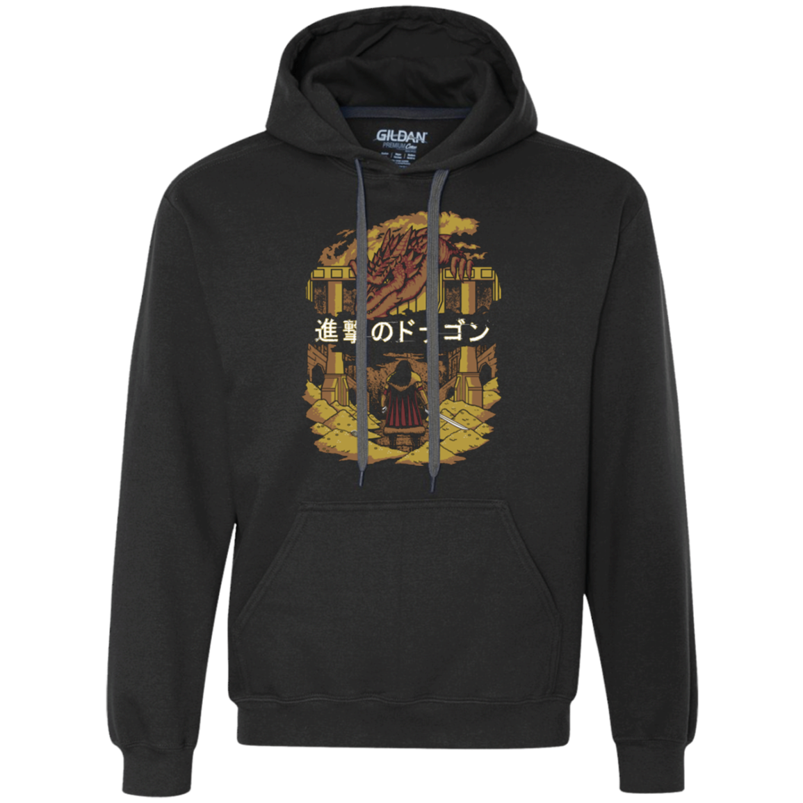 Attack on Dragon Premium Fleece Hoodie