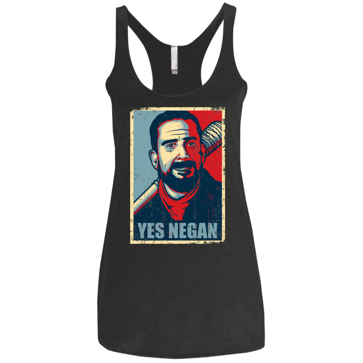 Yes Negan Women's Triblend Racerback Tank