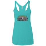 Where The Big Robots are Women's Triblend Racerback Tank