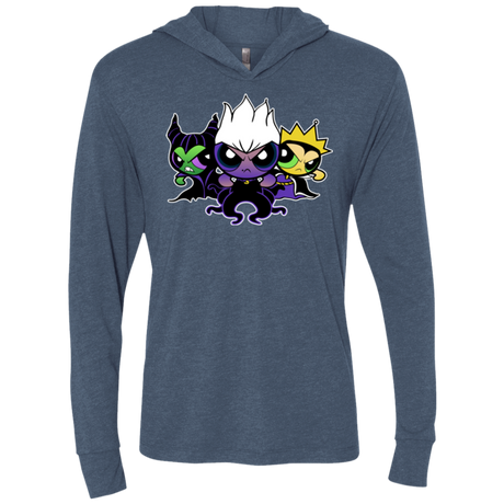 Villain Puff Girls Triblend Long Sleeve Hoodie Tee