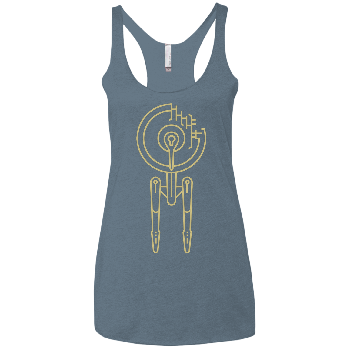 Construction Stars Women's Triblend Racerback Tank