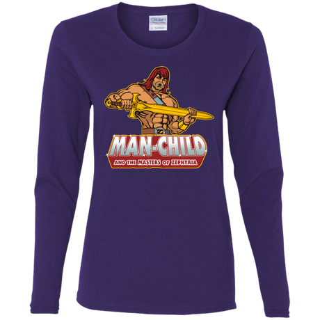 Man Child Women's Long Sleeve T-Shirt