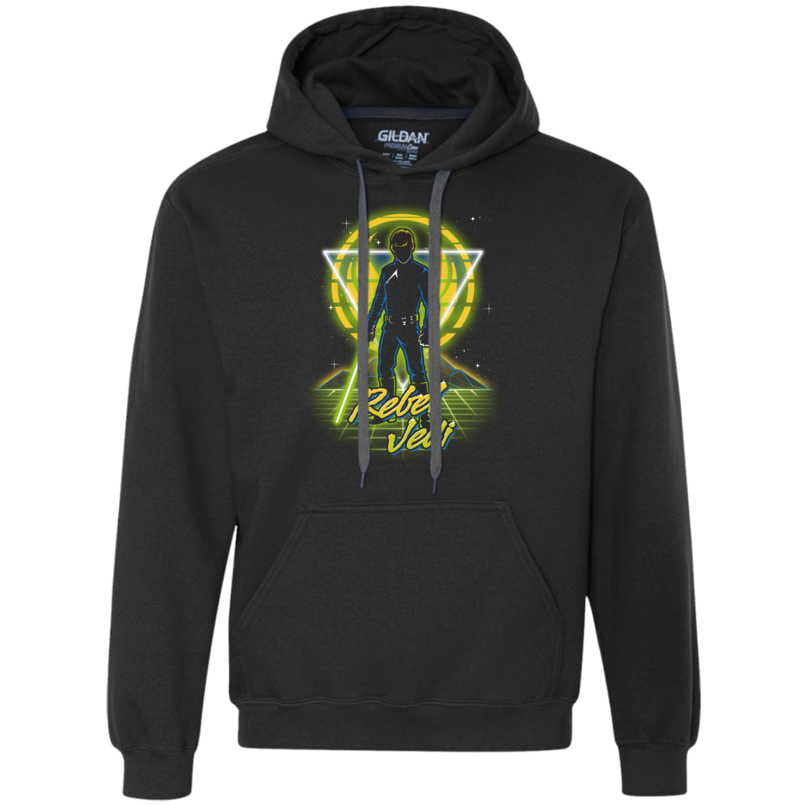 Retro Rebel Jedi Premium Fleece Hoodie