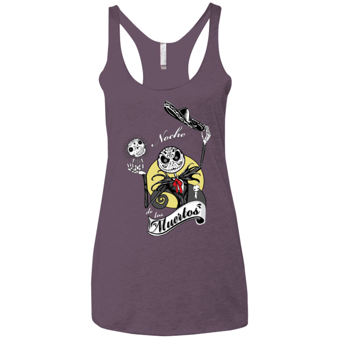 Noche de los Muertos Women's Triblend Racerback Tank
