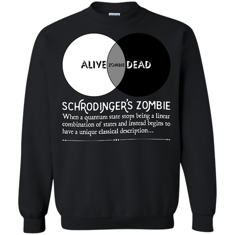 Schrödinger's Zombie Crewneck Sweatshirt