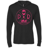 Pink Power Triblend Long Sleeve Hoodie Tee