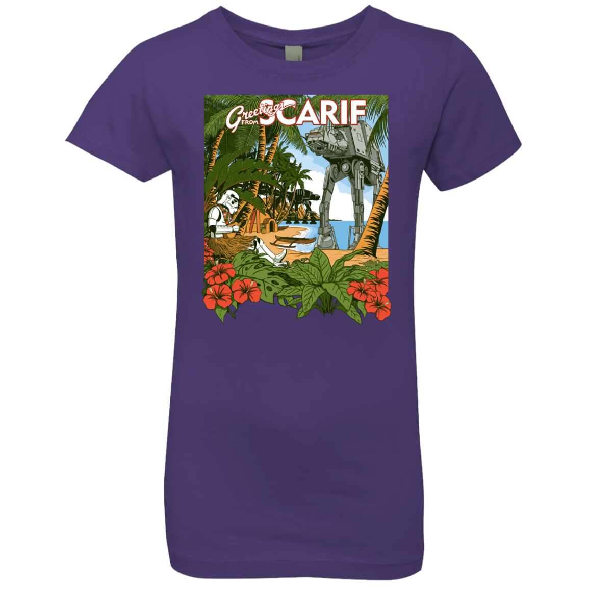 Greetings from Scarif Girls Premium T-Shirt